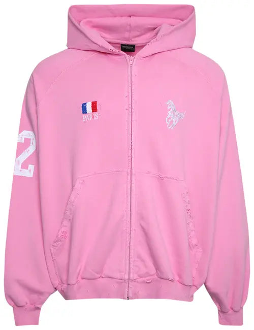 Pink Balenci Polo Zip