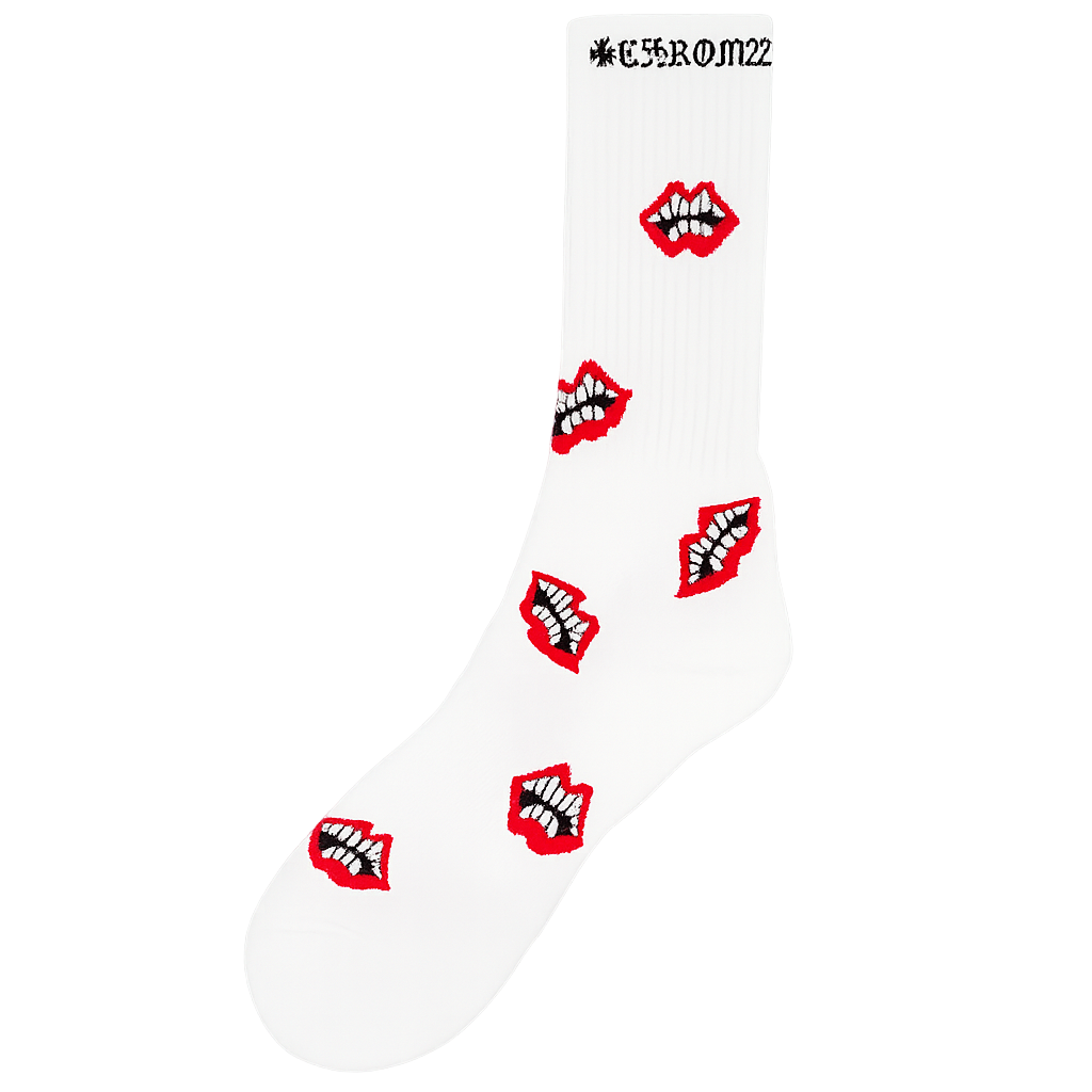 Cross Socks "White"