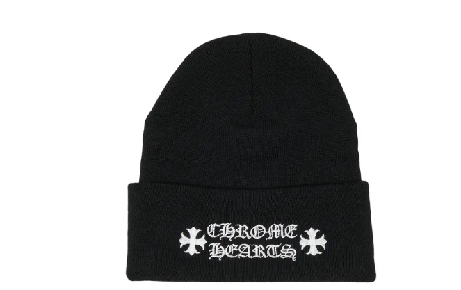 Cross Beanie"Black and White"