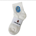 Ape Socks White"Blue"