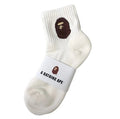 Ape Socks White"Brown"